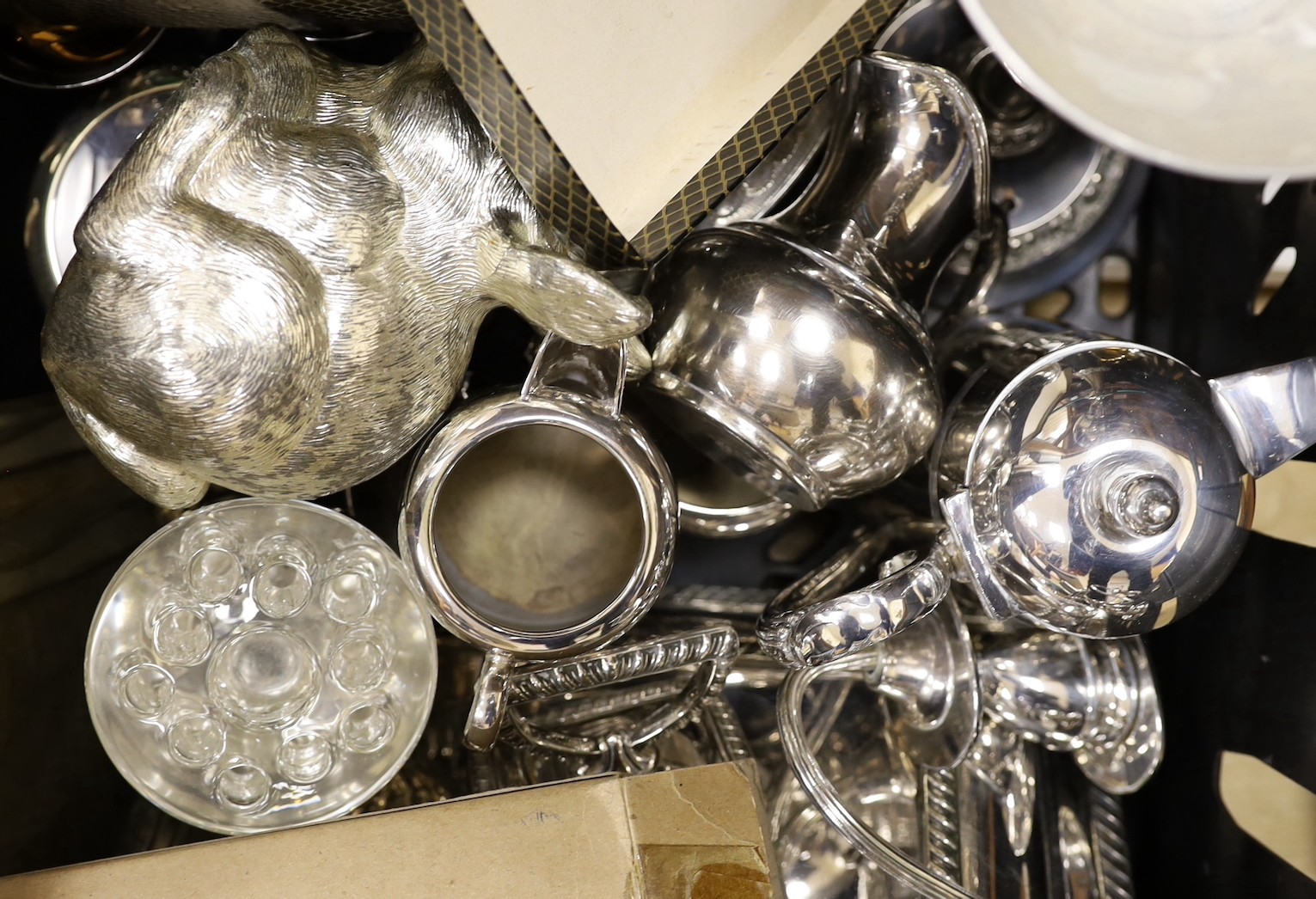 A various quantity of decorative silver plated ware